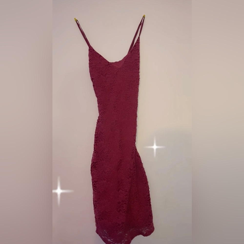 Hot pink mini bodycon dress 💝